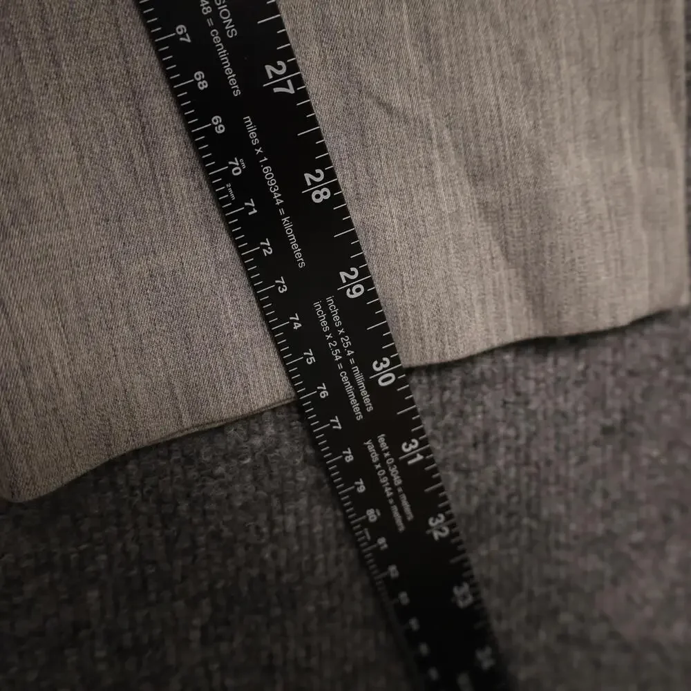Calvin Klein Dress Pants Mens 32x30 Gray Wool Blend Stretch Flat Front Office